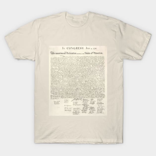 Declaration Of Independence T-Shirt by DylanArtNPhoto